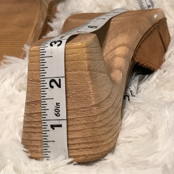 White Mountain Suede Heeled Slide - Picture 8 of 8